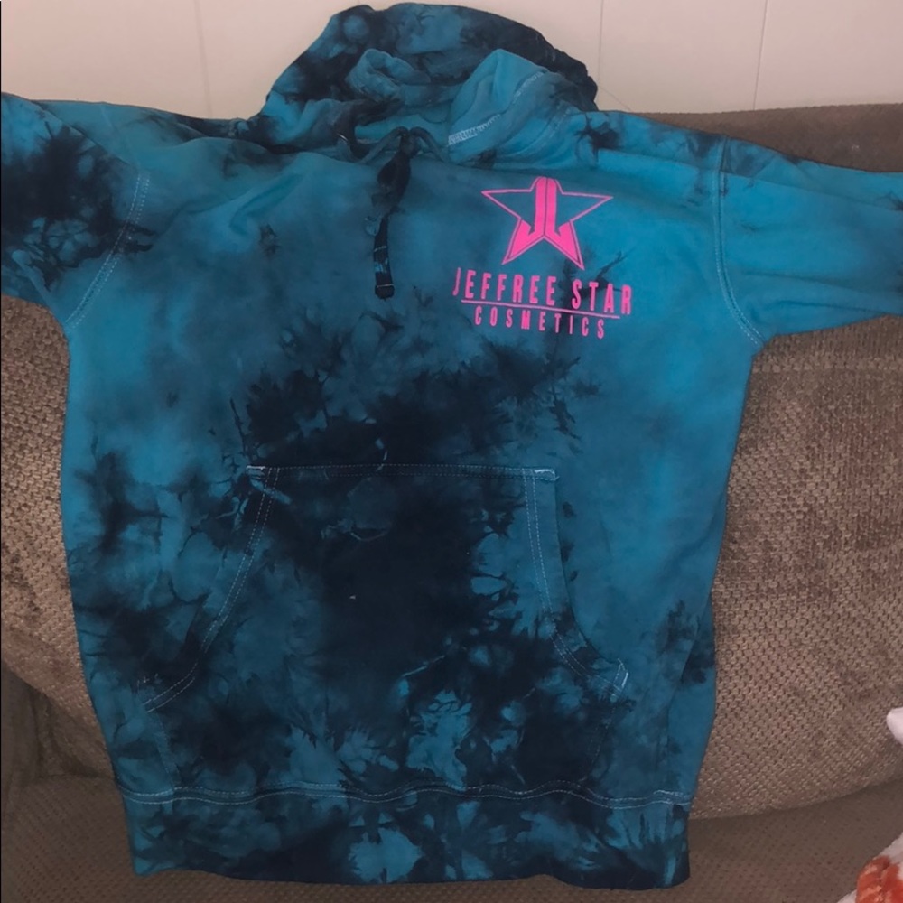 Jeffree Star cosmetics tye dye hoodie